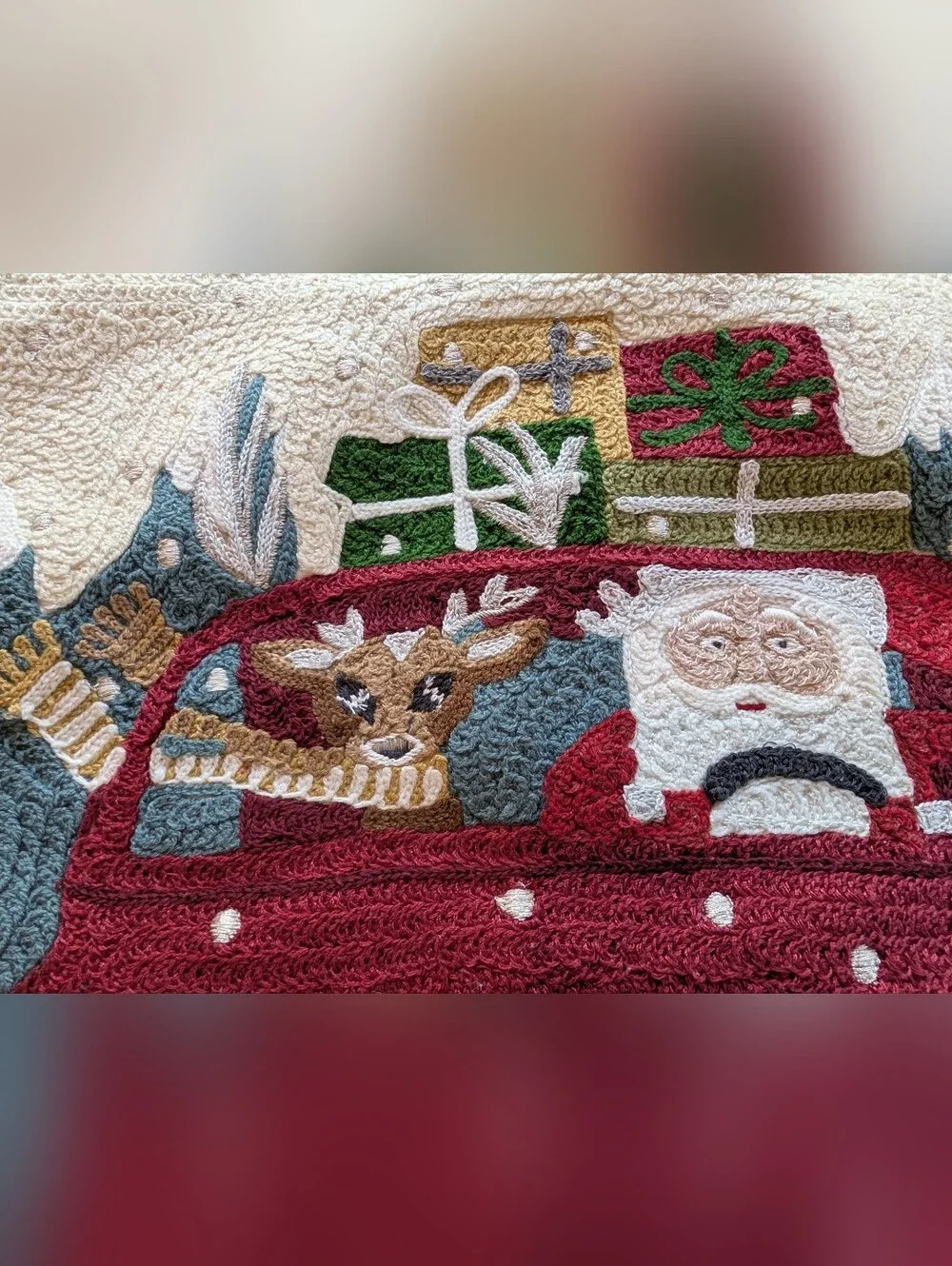 Pottery Barn Crewel Embroidered Christmas Pillows LOT OF 3🌲Covers Only 🌲 EUC